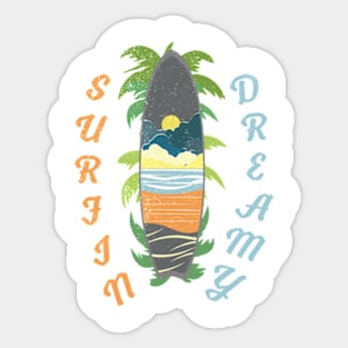 dream surfing Sticker